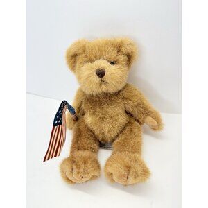 Russ Berrie Plush Freedom 10” Teddy Bear Patriotic With American Flag